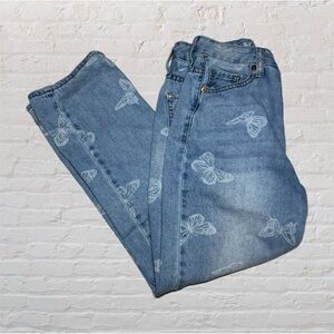 S.O.N.G. Light Blue & White Butterfly Print Tinseltown Timeless Fit Women’s 1/25